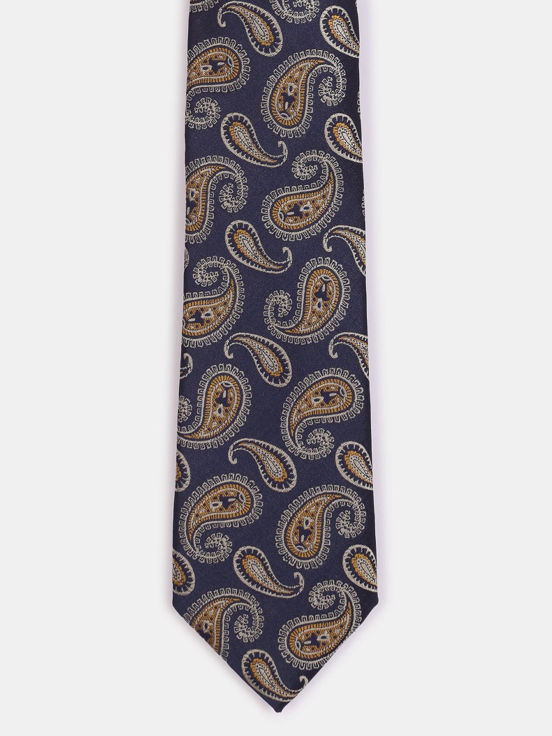 

Arrow Men Blue & Brown Woven Design Broad Tie