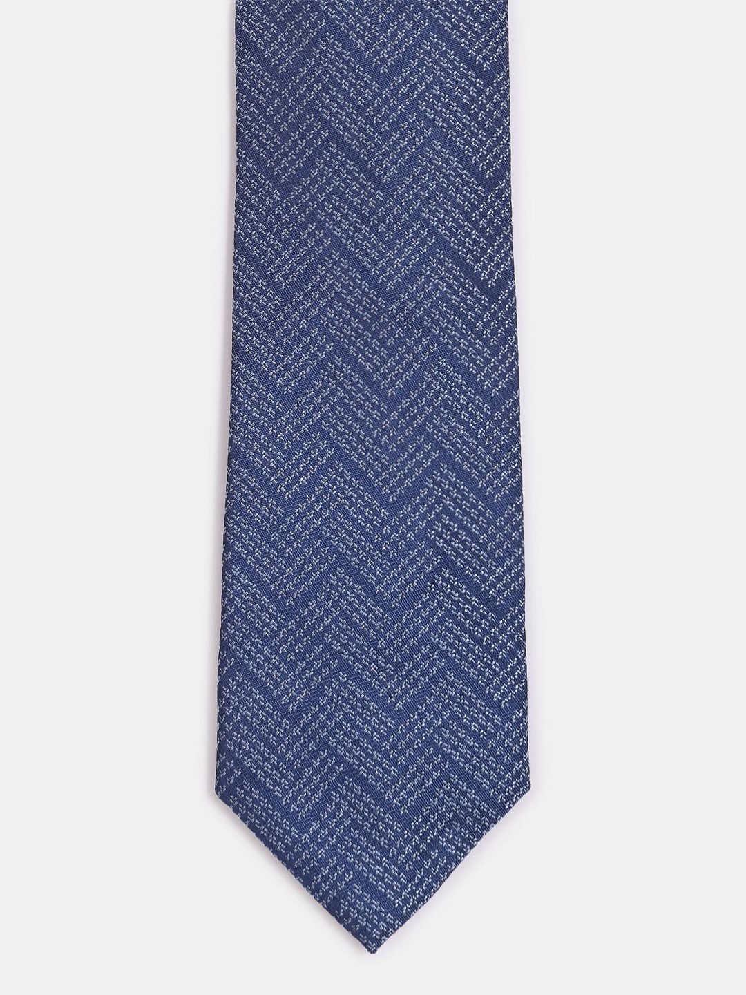 

Arrow Men Blue & White Woven Design Broad Tie