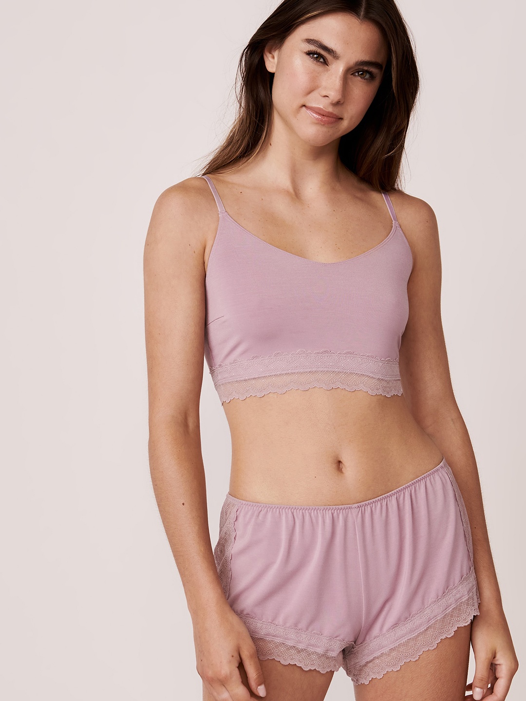 

La Vie en Rose Women Pink Solid Camisole