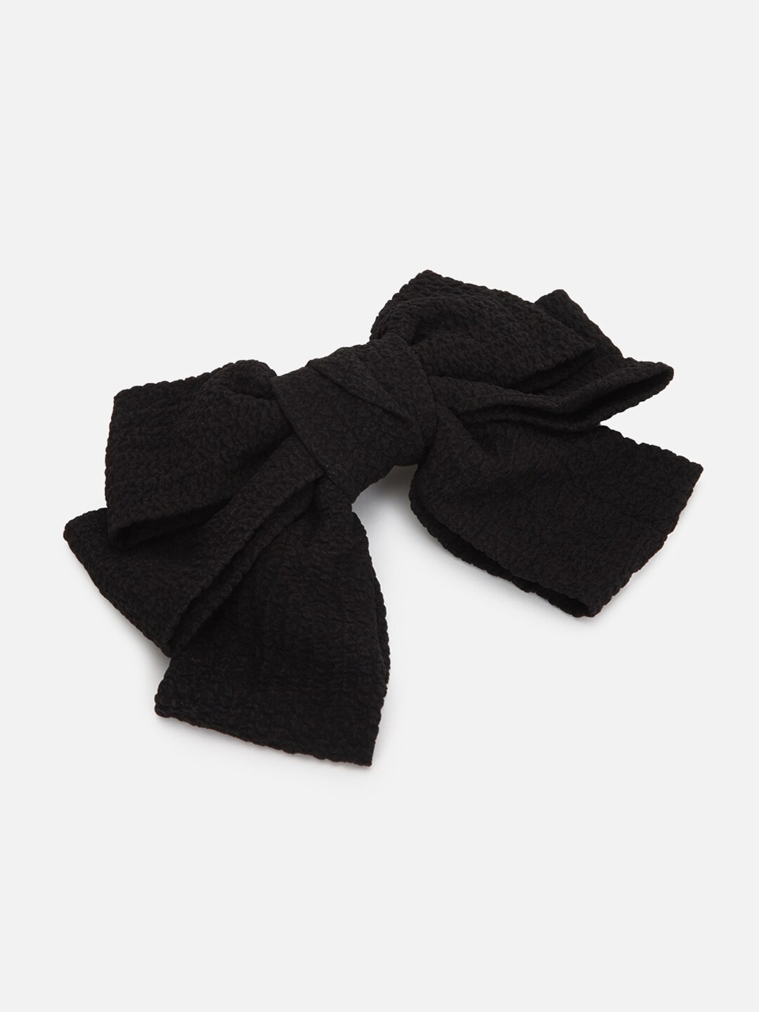 

FOREVER 21 Women Black & Silver-Toned Solid French Barrette