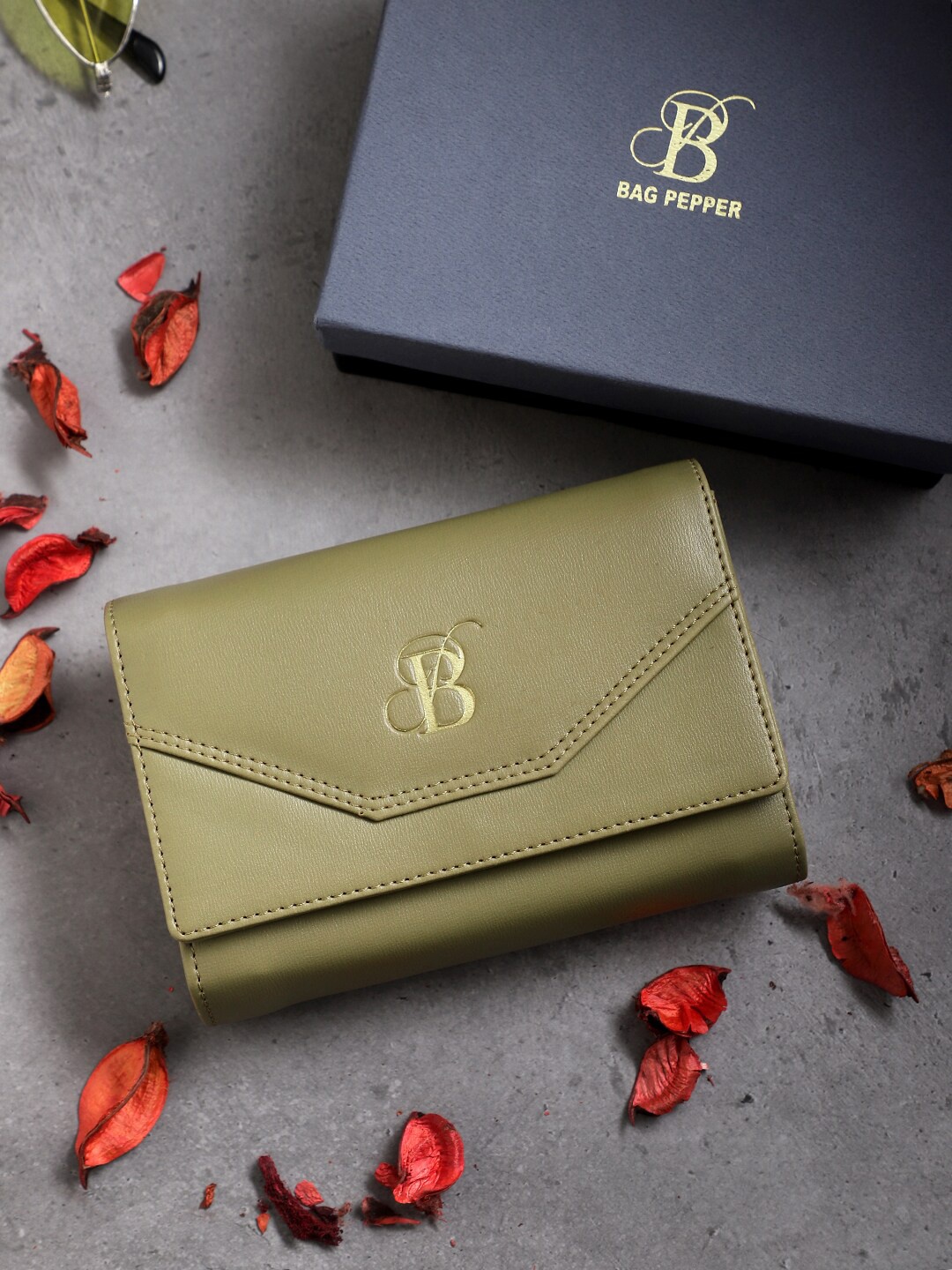 

Bag Pepper Olive Green Purse Clutch