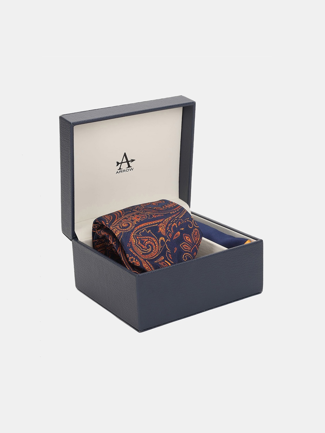 

Arrow Men Navy Blue Printed Accessory Gift Set