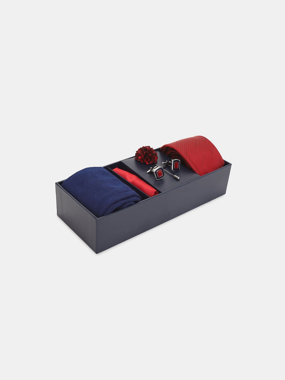 

Arrow Men Solid Polyester Accessory Gift Set, Red