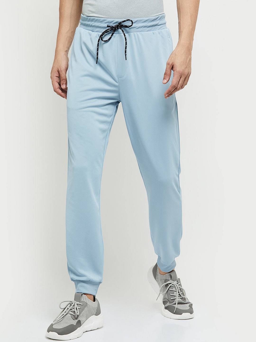 

max Men Blue Solid Joggers