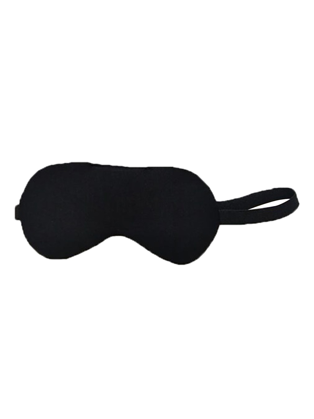 

Lushomes Black Solid Elasticated Eye Mask