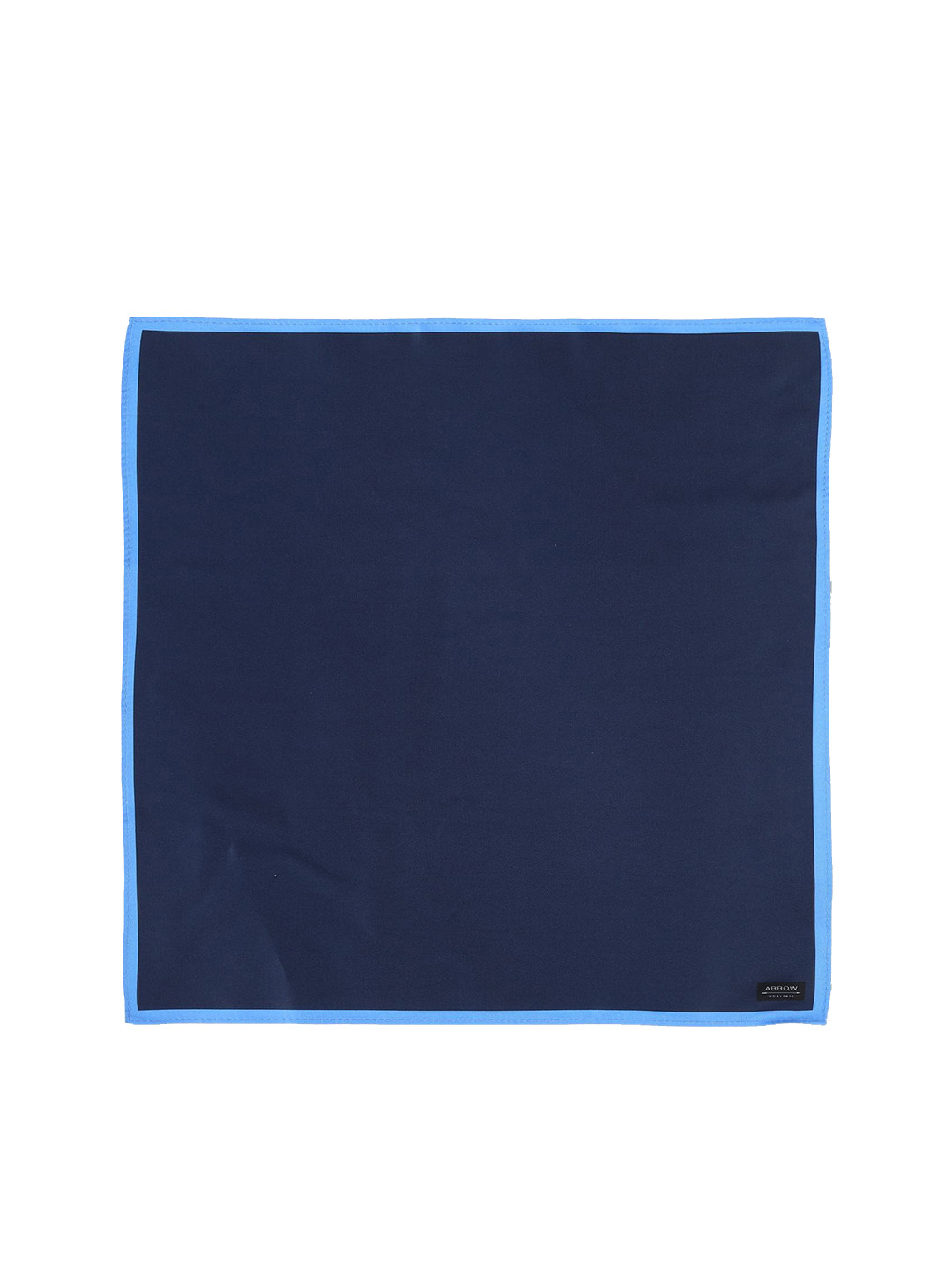 

Arrow Men Navy Blue Solid Pocket Square