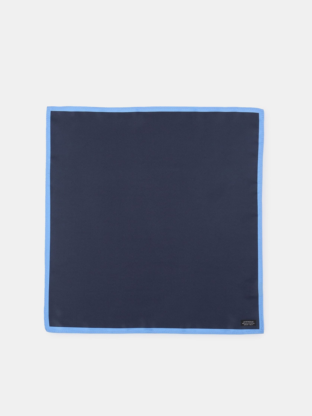 

Arrow Men Navy Blue Solid Pocket Square