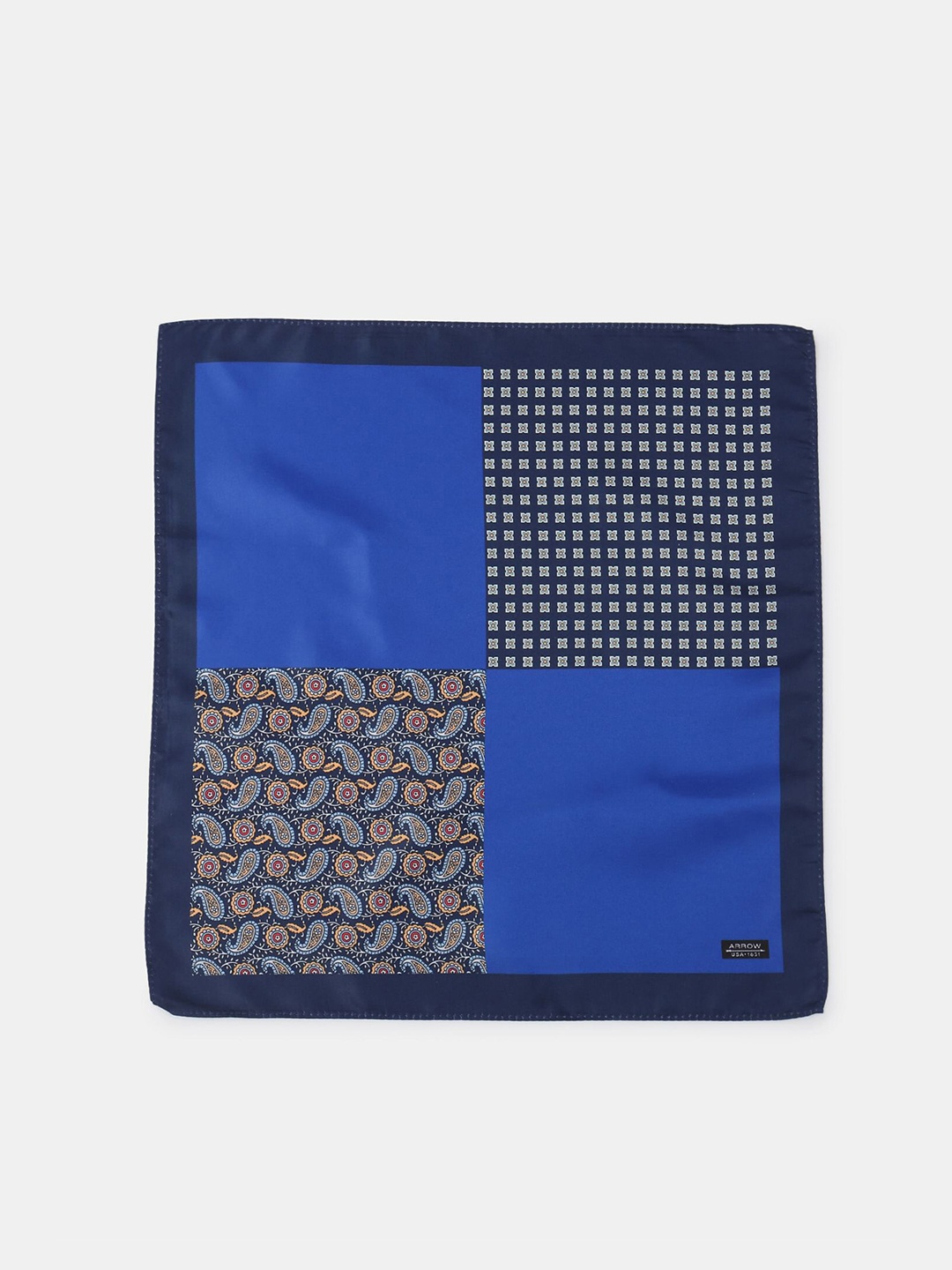 

Arrow Men Navy Blue Printed Pocket Squares