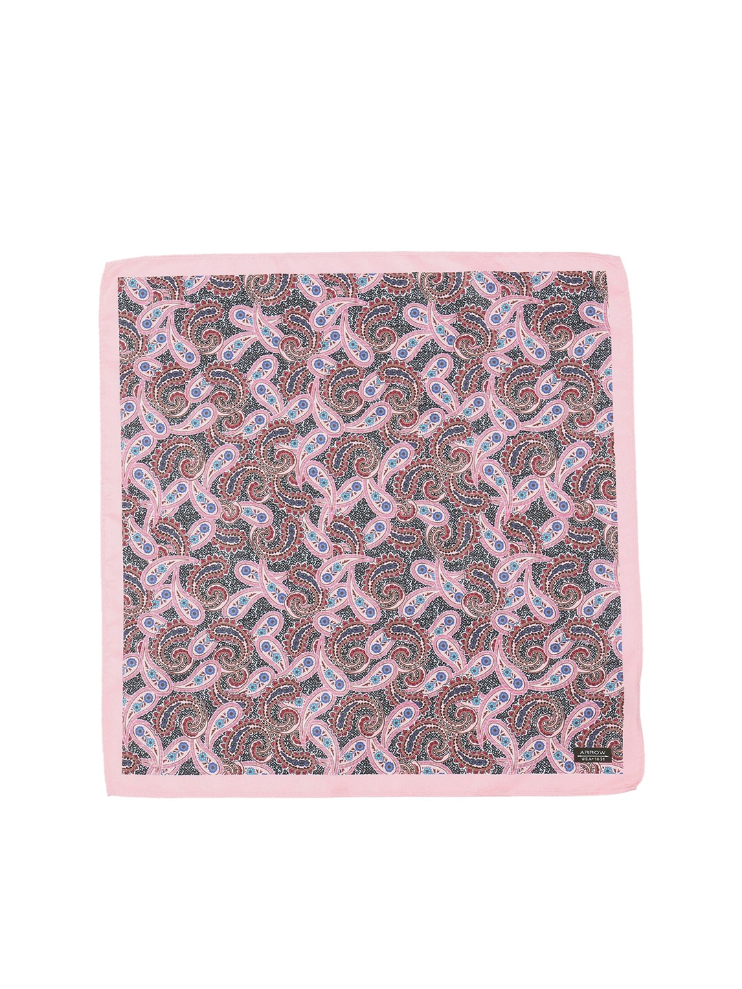 

Arrow Men Pink Paisley Printed Pocket Square