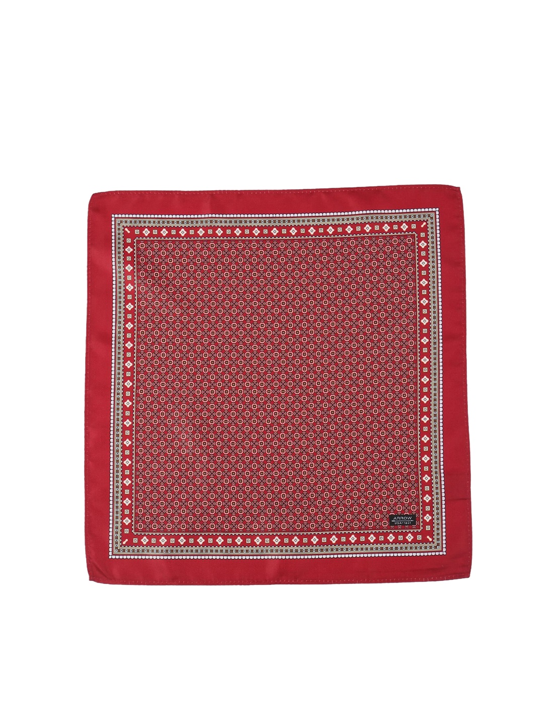 

Arrow Men Red Printed Pocket Square