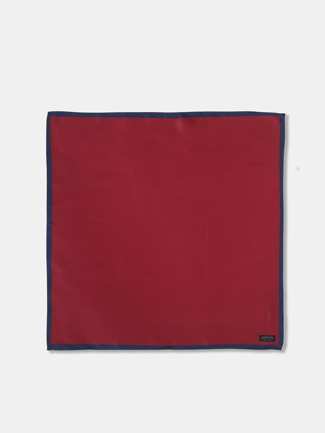 

Arrow Men Maroon Solid Pocket Square