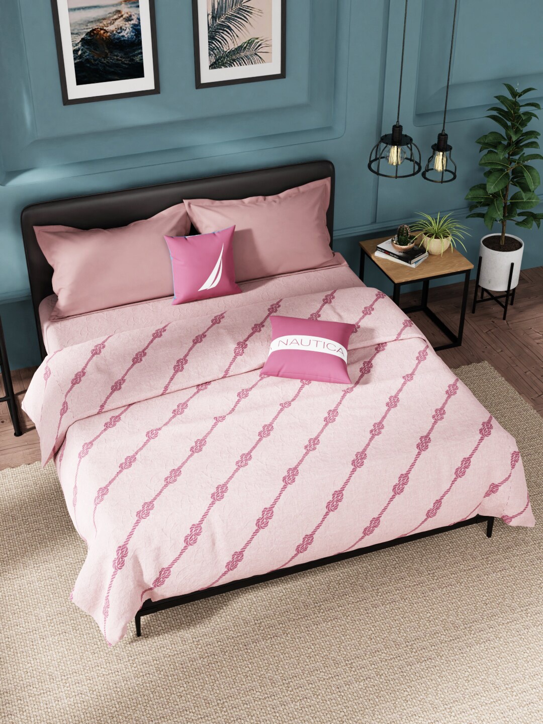 

Nautica Pink & Red AC Room 210 GSM Cotton Double Bed Dohar