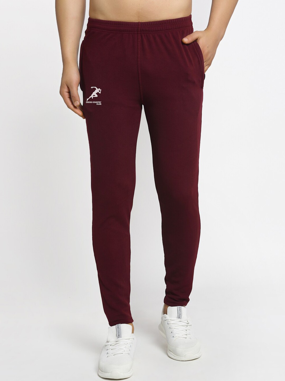 

GRACIT Men Maroon Solid Track Pants
