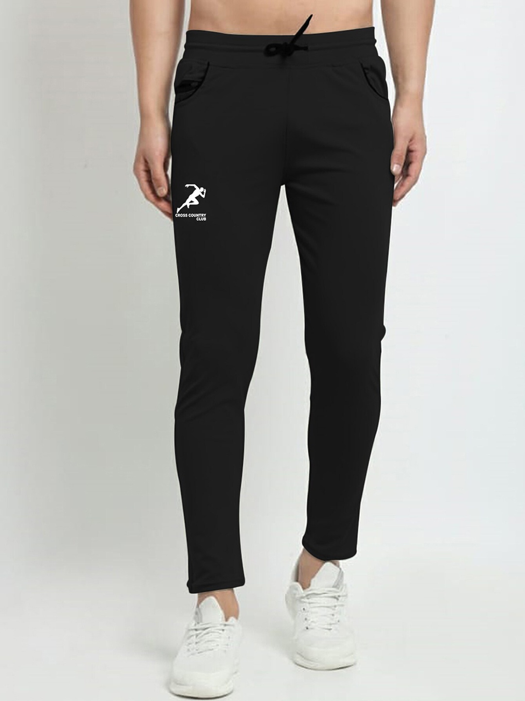 

GRACIT Men Black Solid Track Pants
