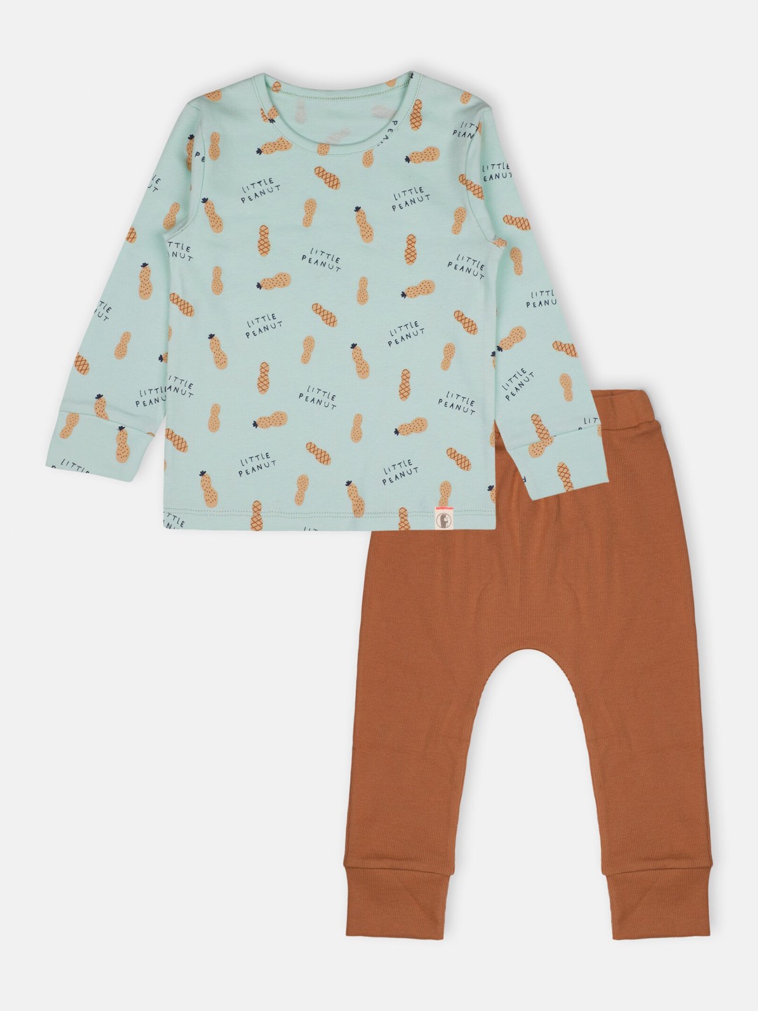 

Babysafe Boys Blue & Brown Printed Cotton T-shirt with Pyjamas