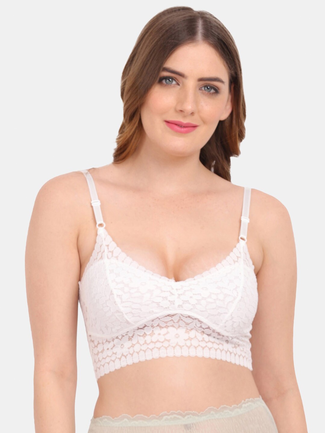 

Amour Secret White Floral Bralette Bra