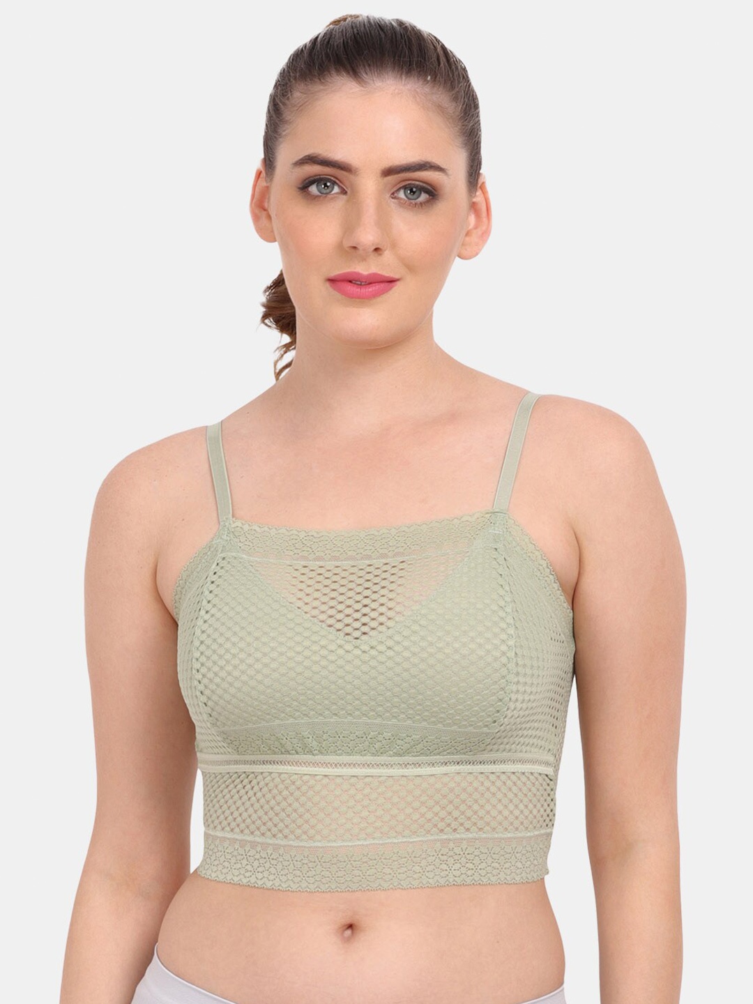 

Amour Secret Green Bralette Bra