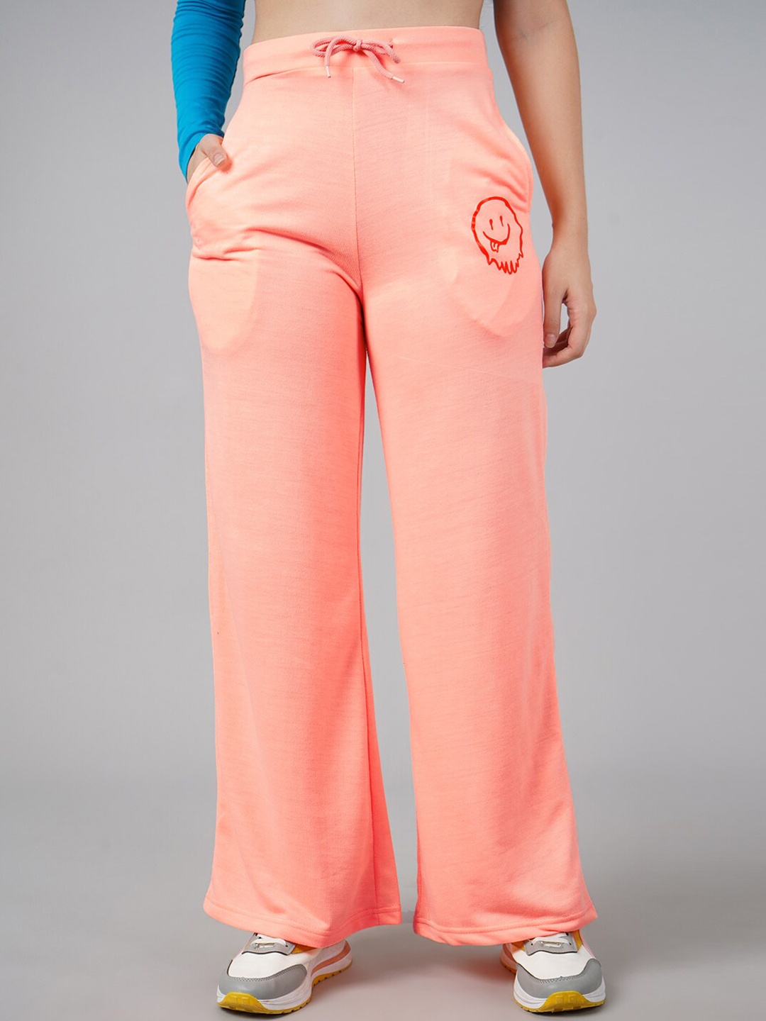 

DIVA WALK EXCLUSIVE Women Peach-Coloured High-Rise Trouser
