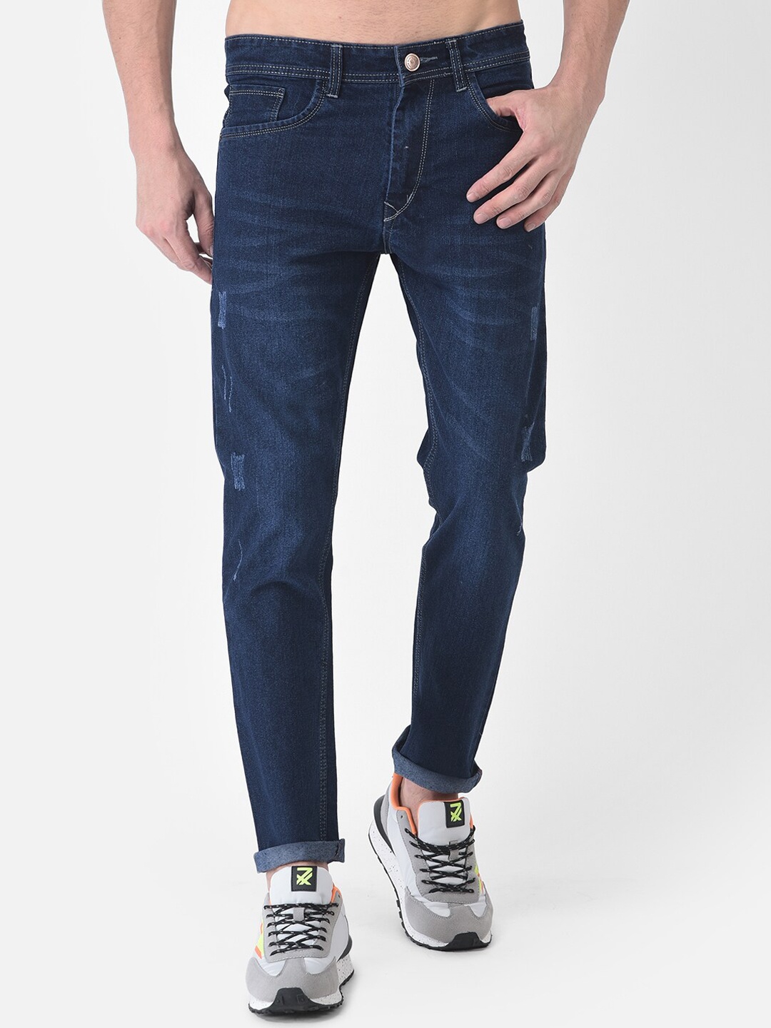 

COBB Men Blue Slim Fit Light Fade Jeans