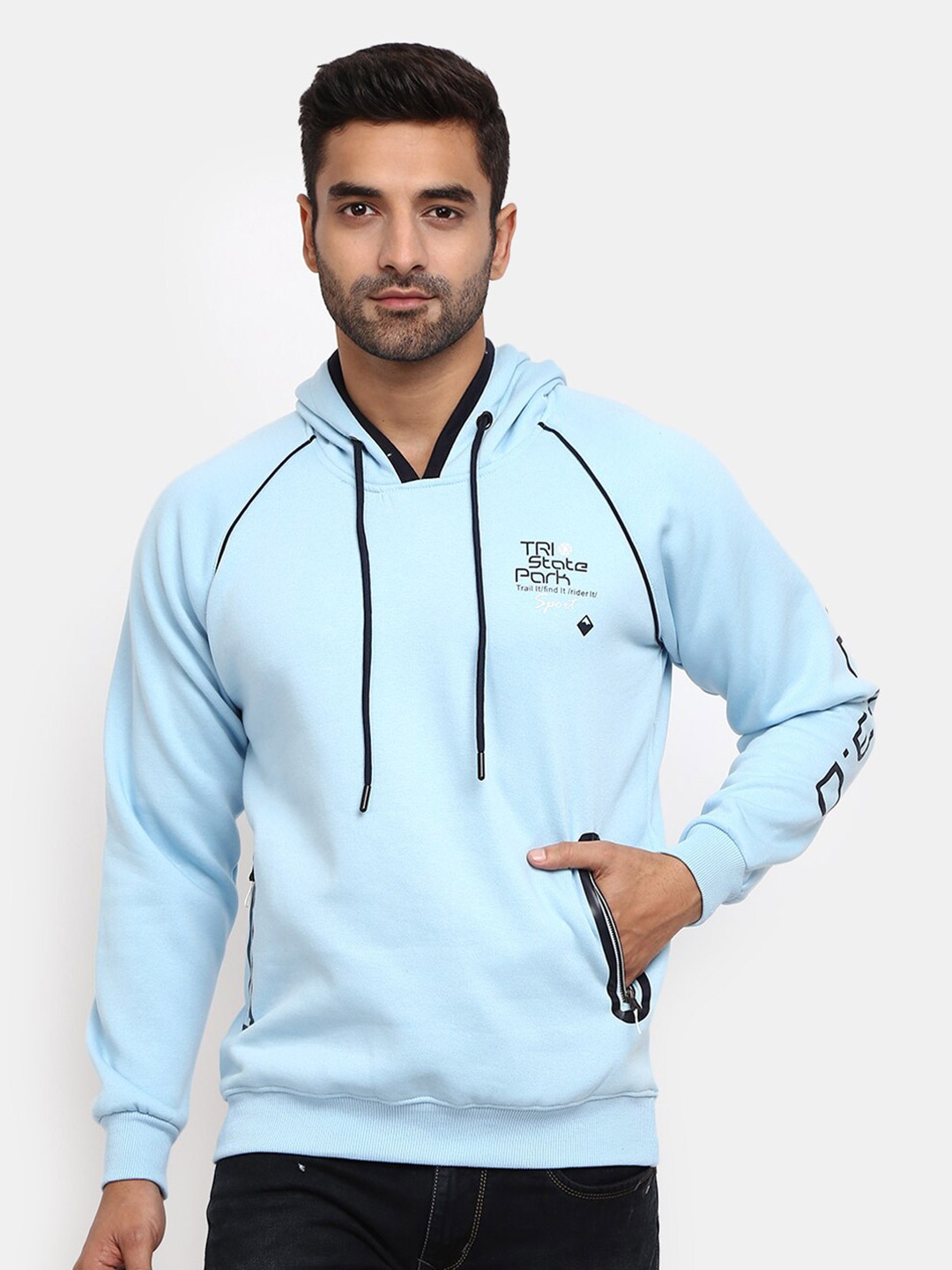 

V-Mart Hooded Fleece Sweatshirt, Blue