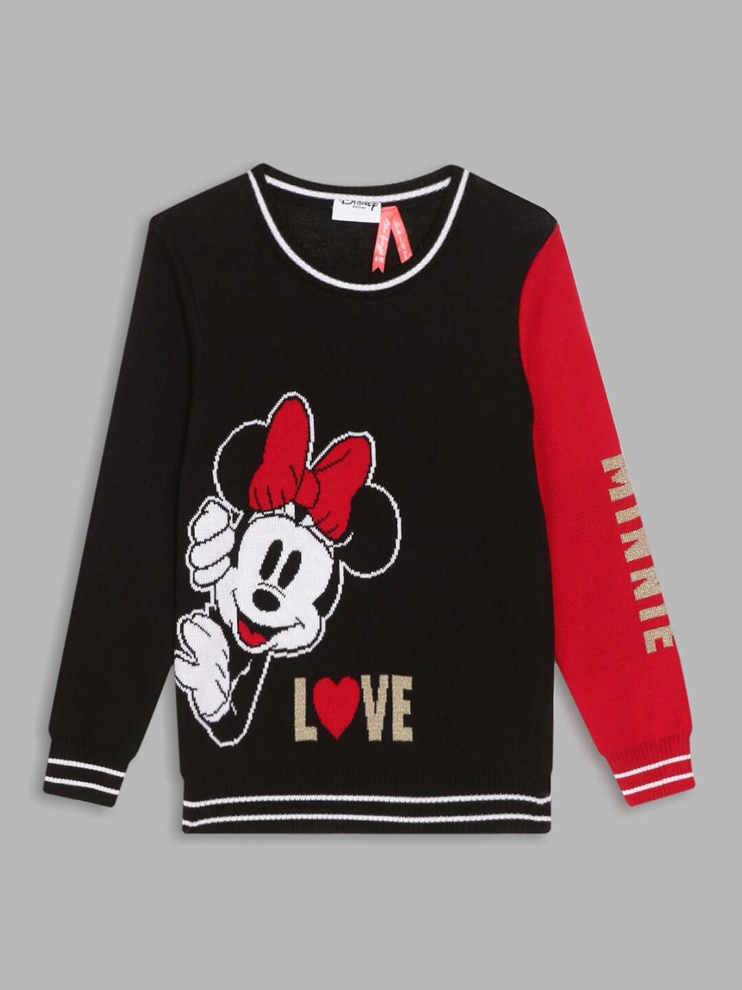 

Blue Giraffe Girls Black & Red Printed Pullover