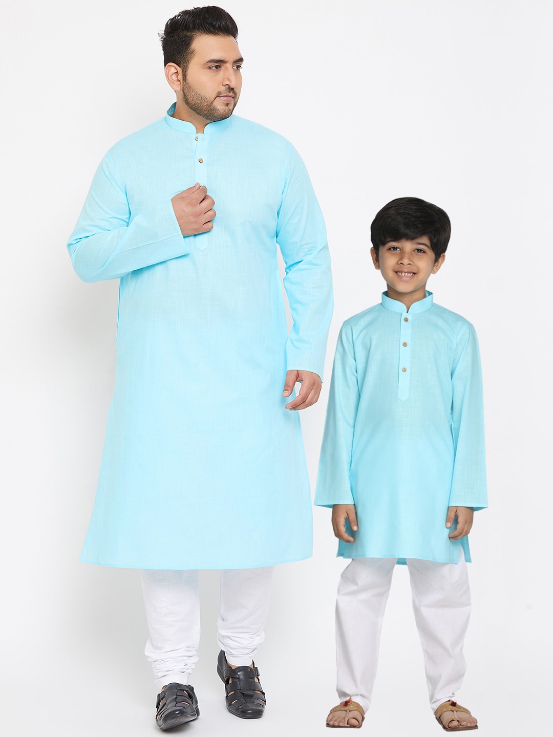 

VASTRAMAY Boys Blue Kurta with Pyjamas