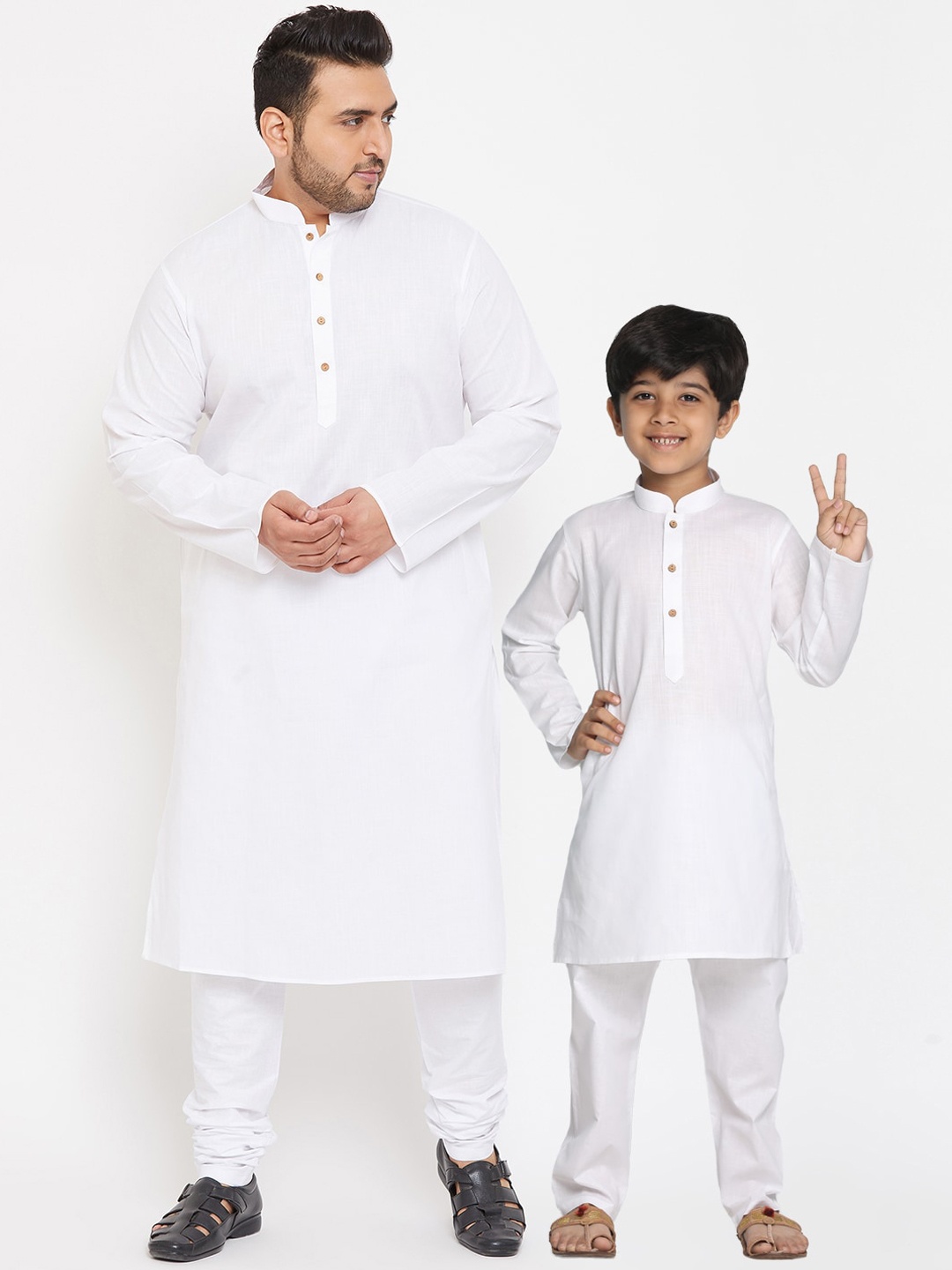 

VASTRAMAY Boys White Kurta with Pyjamas