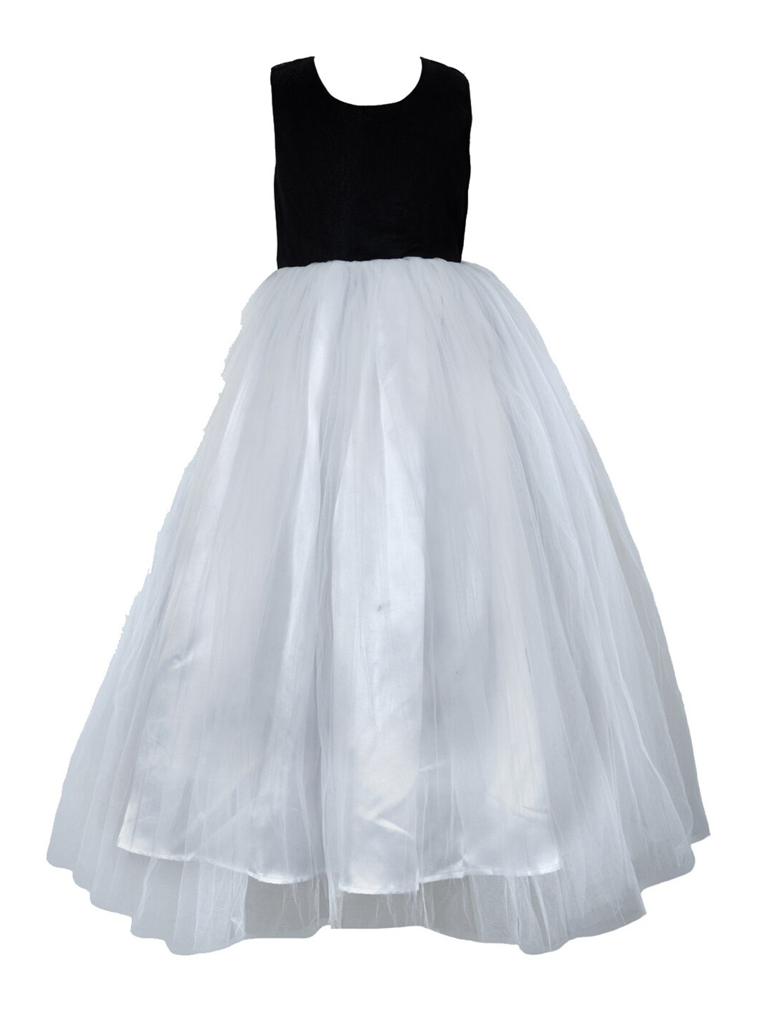 

Samsara Couture White & Black Cotton Maxi Dress