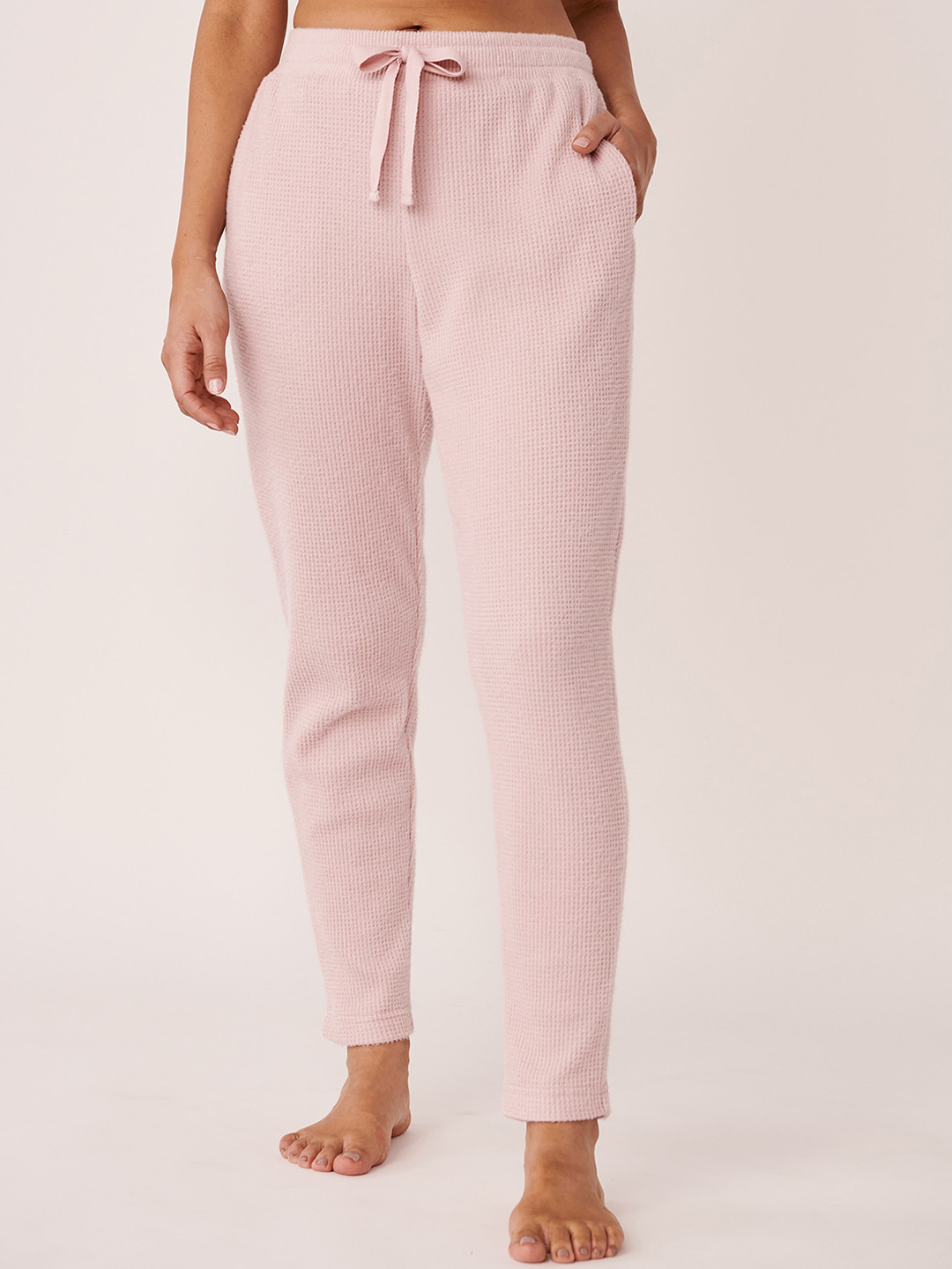 

La Vie en Rose Women Pink Solid Lounge Pants