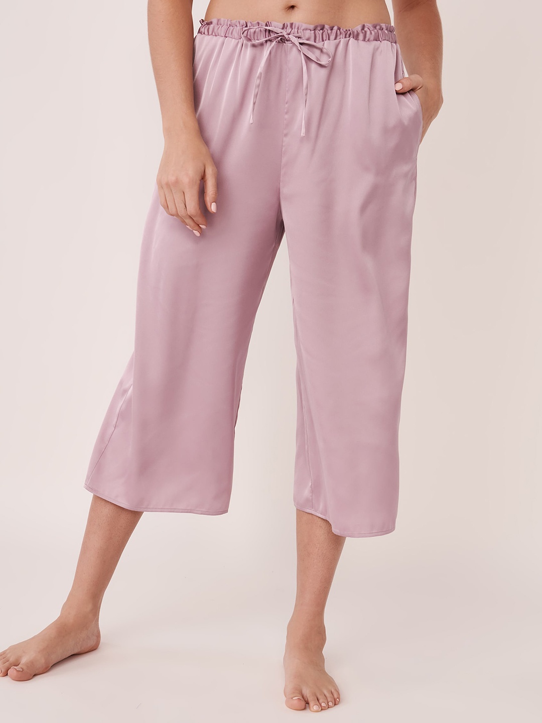 

La Vie en Rose Women Pink Lounge Capris