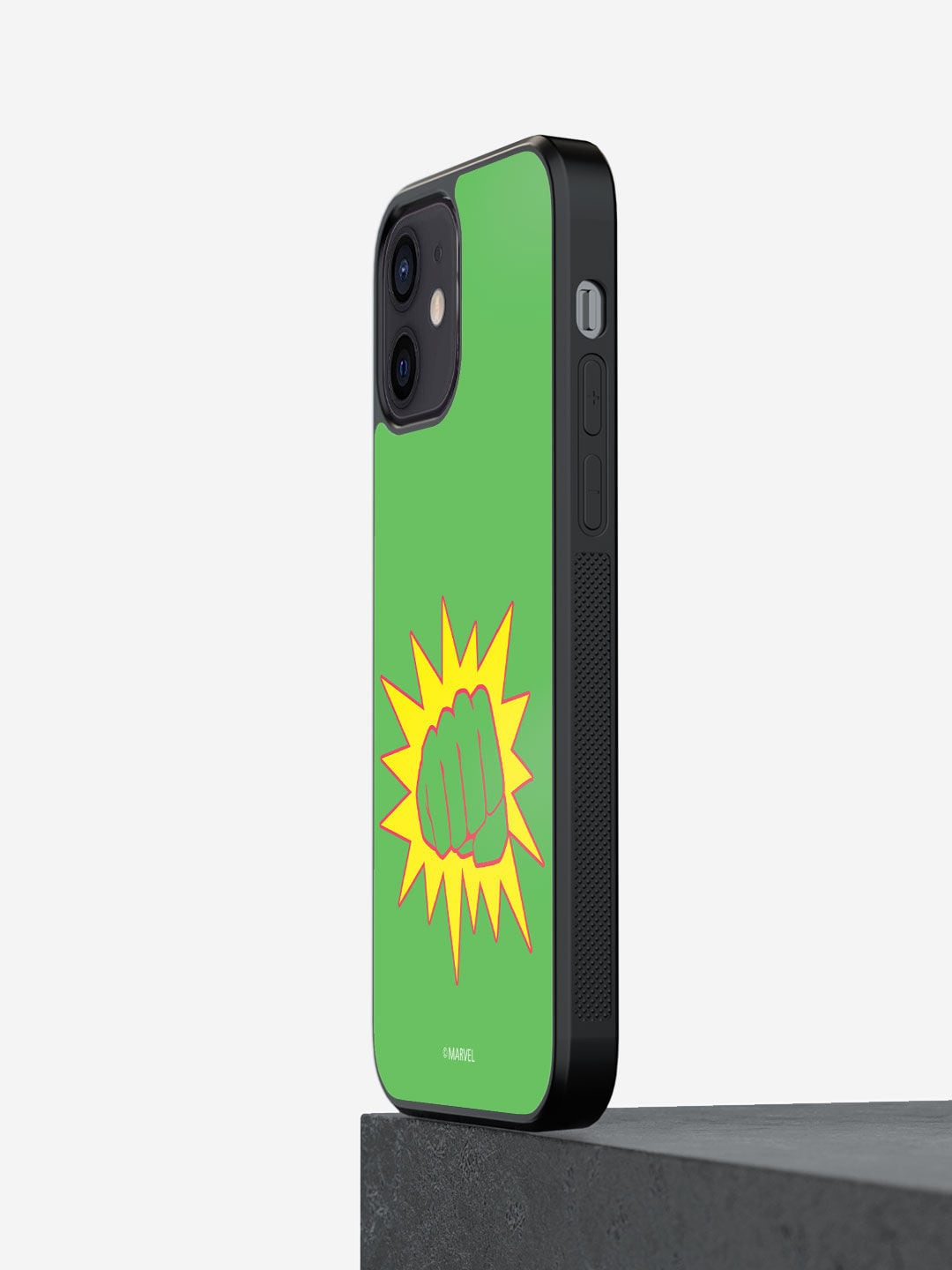 

macmerise Green Hulk Pow Design Printed iPhone 12 Back Case