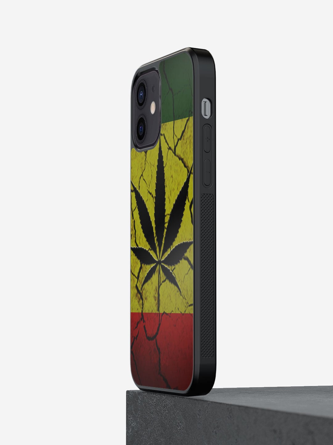 

macmerise Green & Pink Rastafari Design iPhone 12 Bumper Back Case