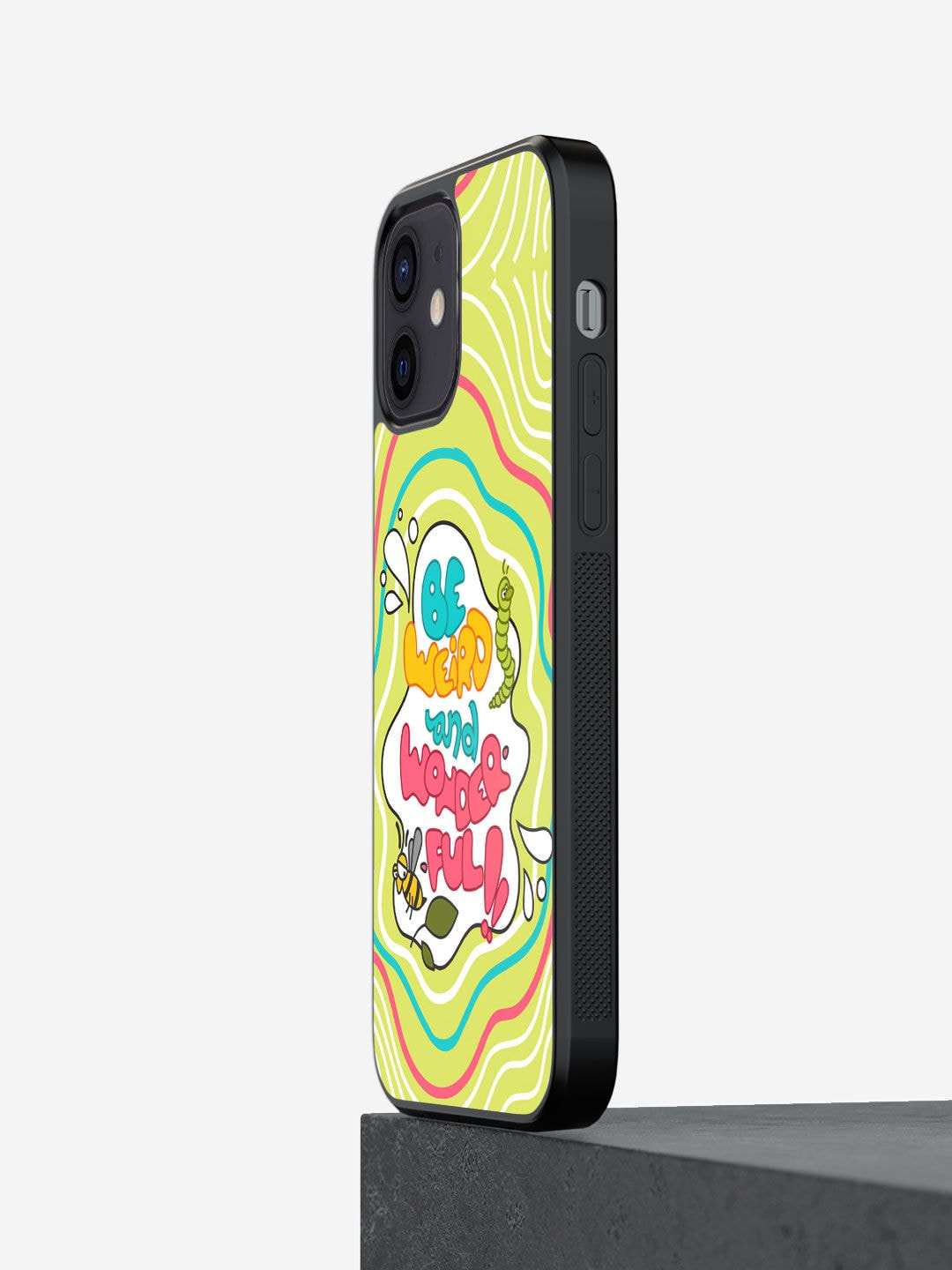 

macmerise Green Be Weird And Wonderful Design Printed iPhone 12 Back Case