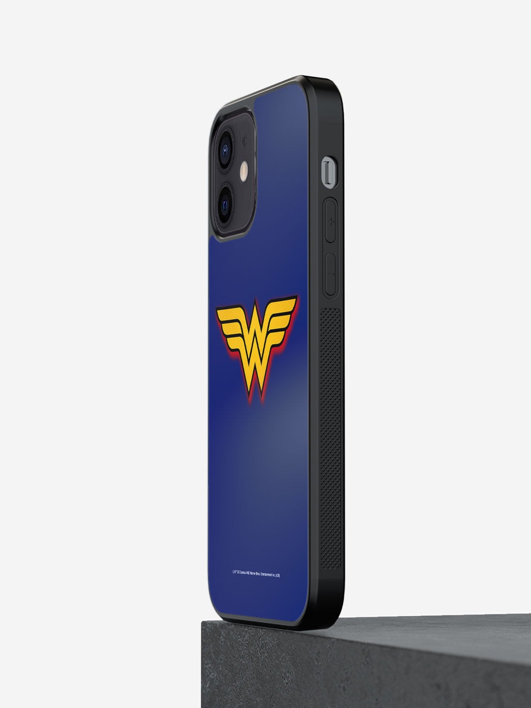 

macmerise Blue & Yellow Logo Wonder Woman Design iPhone 12 Back Case