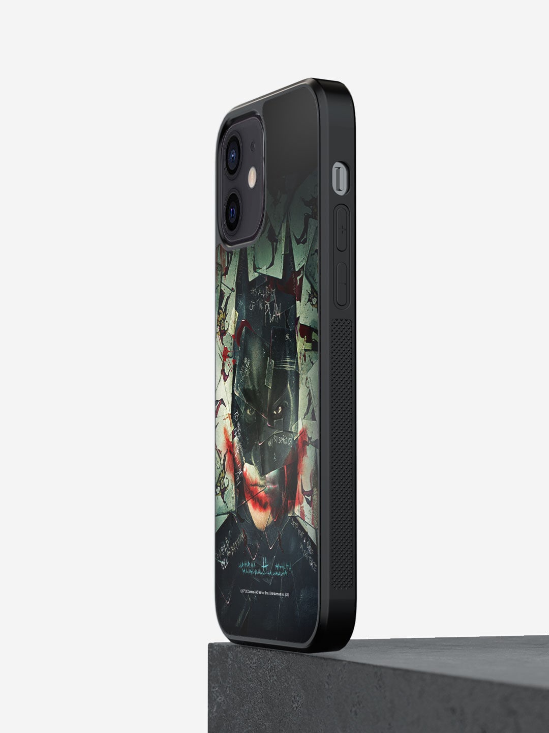 

macmerise Black & Green Printed Bat Joker iPhone 12 Phone Back Case