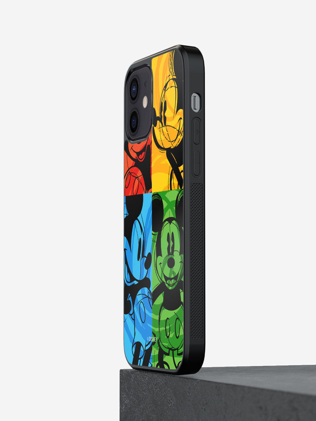 

macmerise Blue & Yellow Printed Shades Of Mickey iPhone 12 Phone Back Case