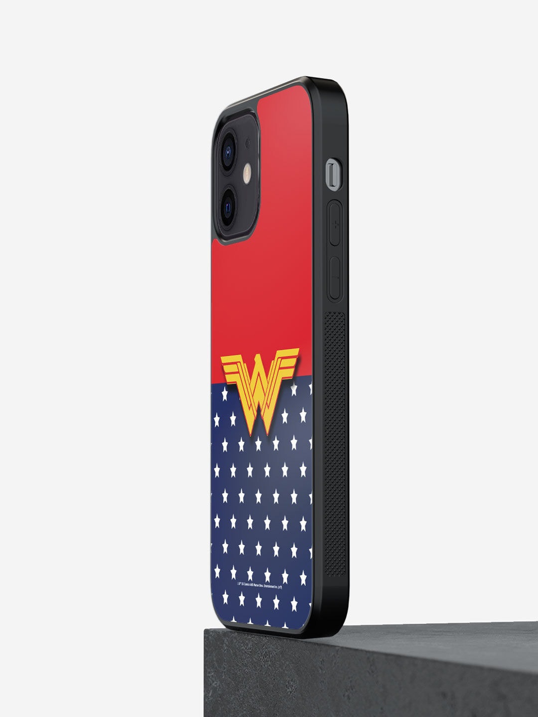 

macmerise Blue & Red Classic Wonder Woman Logo Design iPhone 12 Back Case