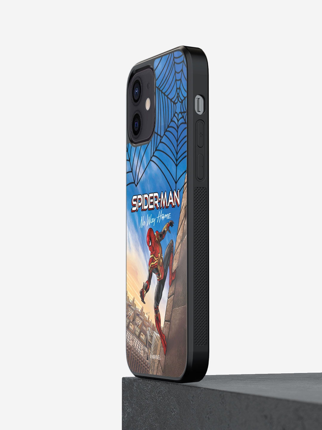 

macmerise Blue & Brown No Way Home Spidey Design iPhone 12 Phone Back Case