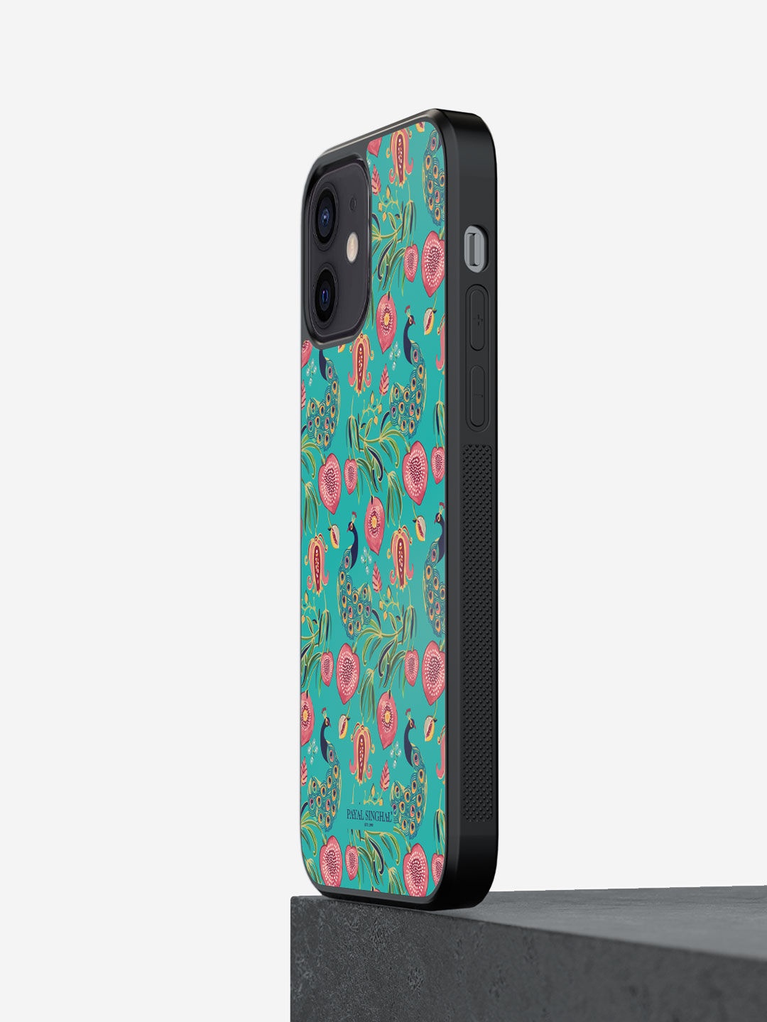 

macmerise Teal & Pink Payal Singhal Anaar and Mor Design iPhone 12 Back Case