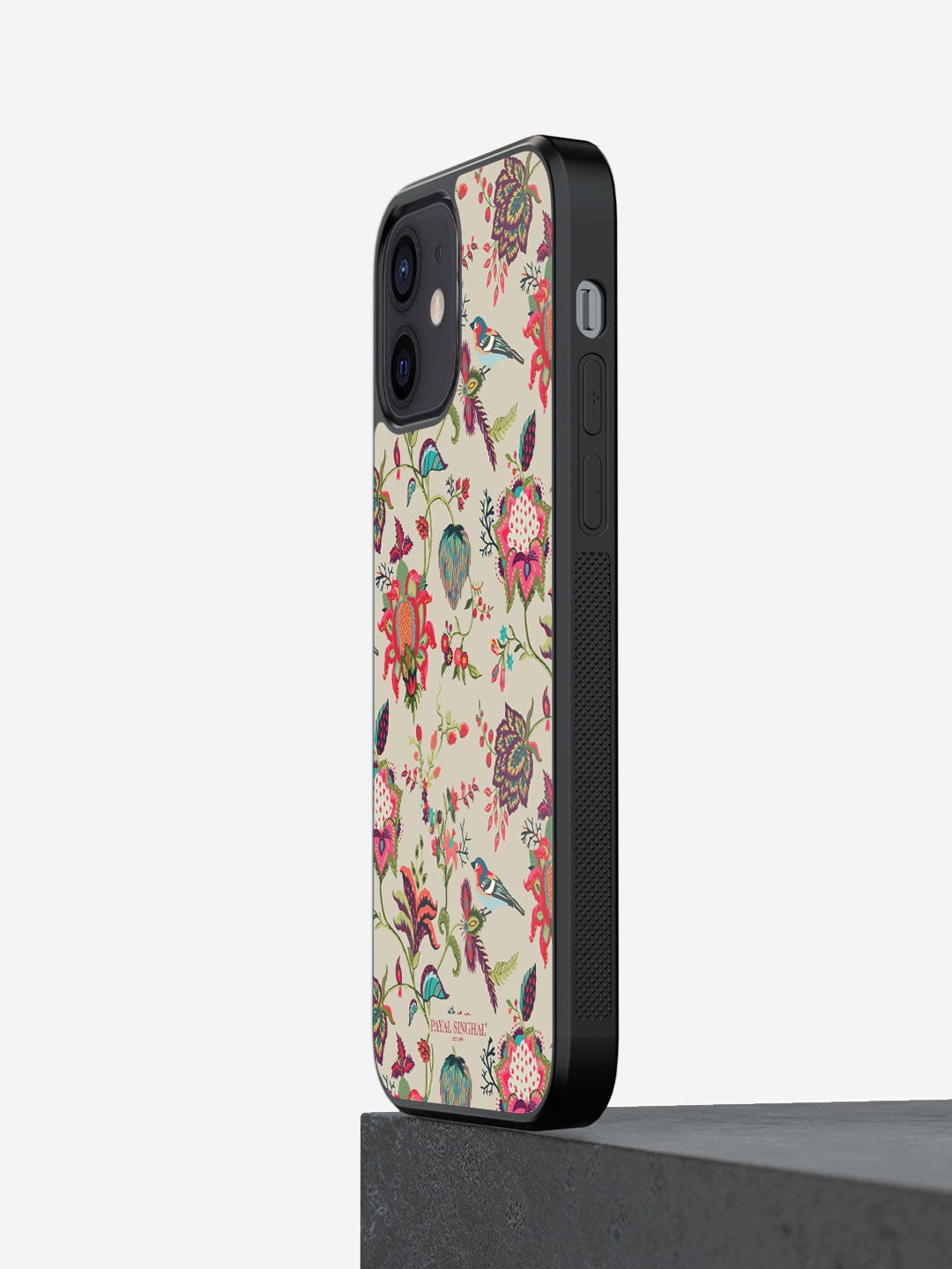 

macmerise Beige & Pink Payal Singhal Chidiya Design iPhone 12 Bumper Back Case