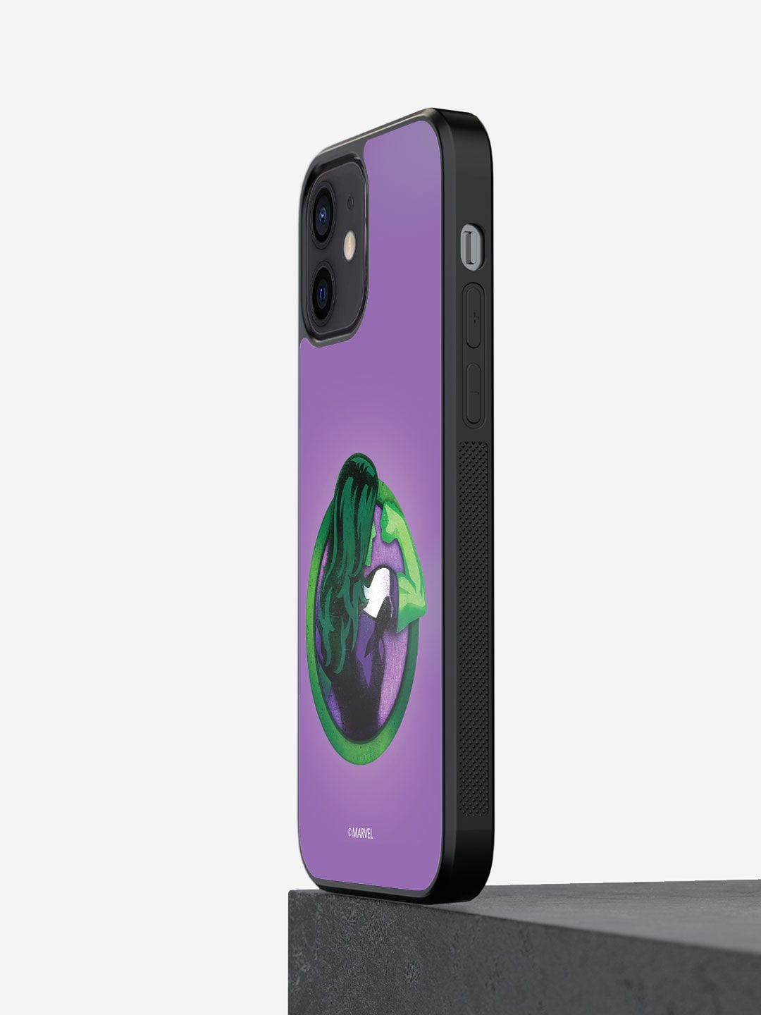 

macmerise Purple She Hulk Flex Design Printed iPhone 12 Mini Back Case
