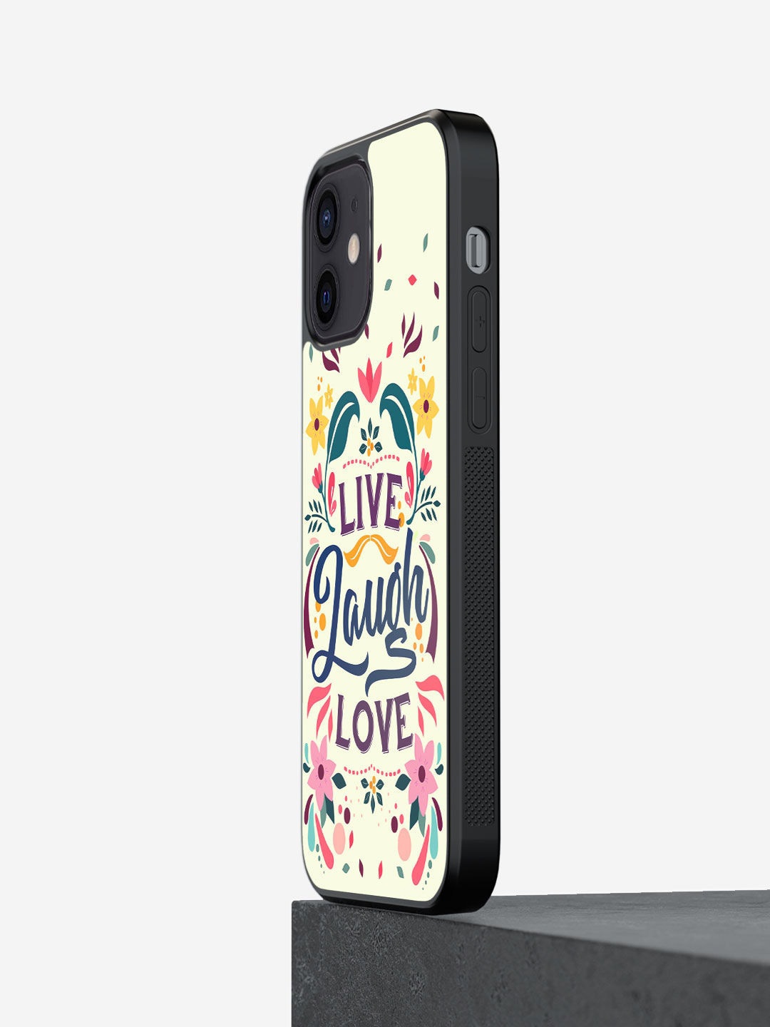 

macmerise White & Multicolored Printed iPhone 12 Bumper Phone Back Case