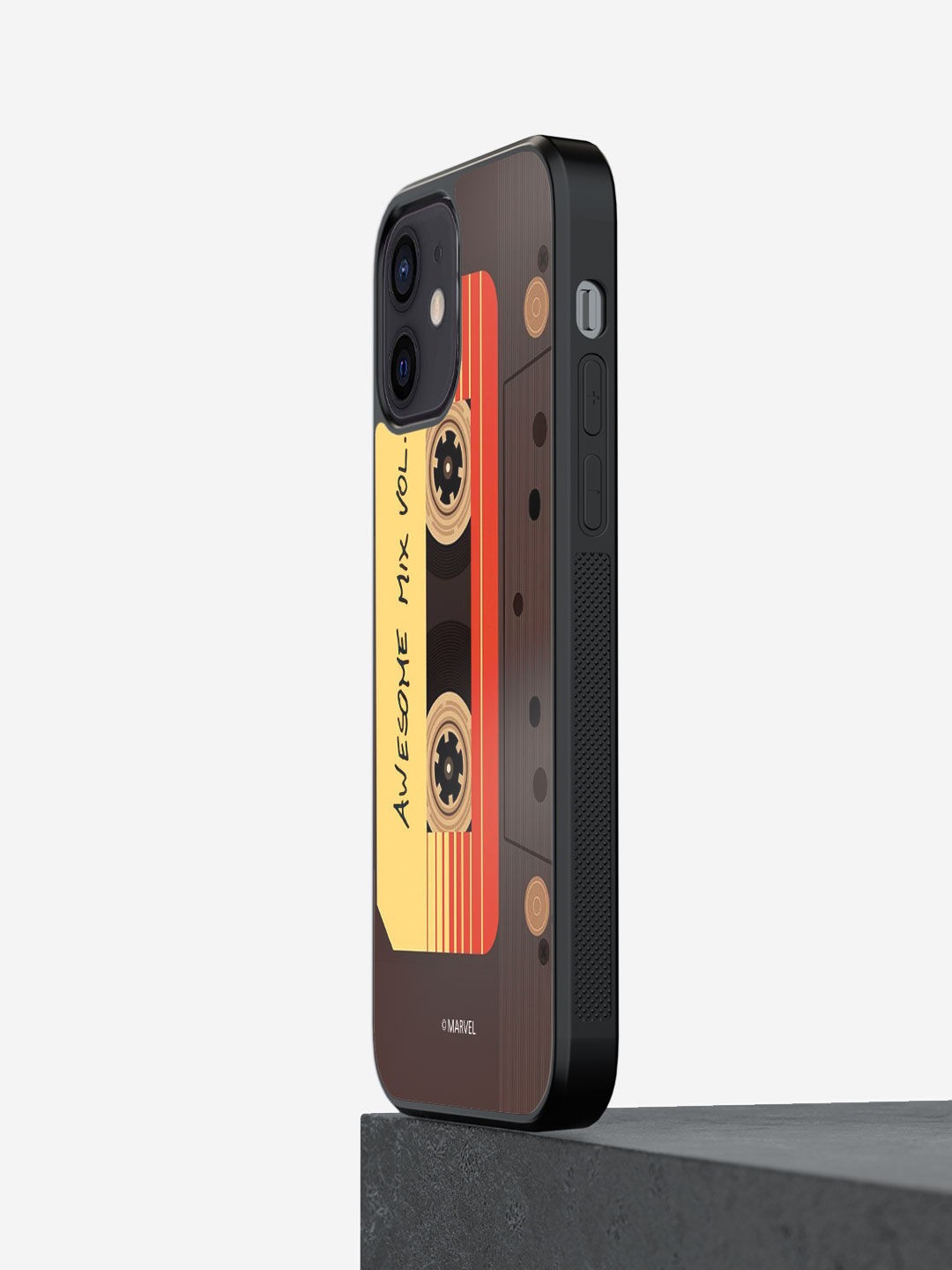 

macmerise Brown & Multicolor Printed iPhone 12 Bumper Phone Back Case