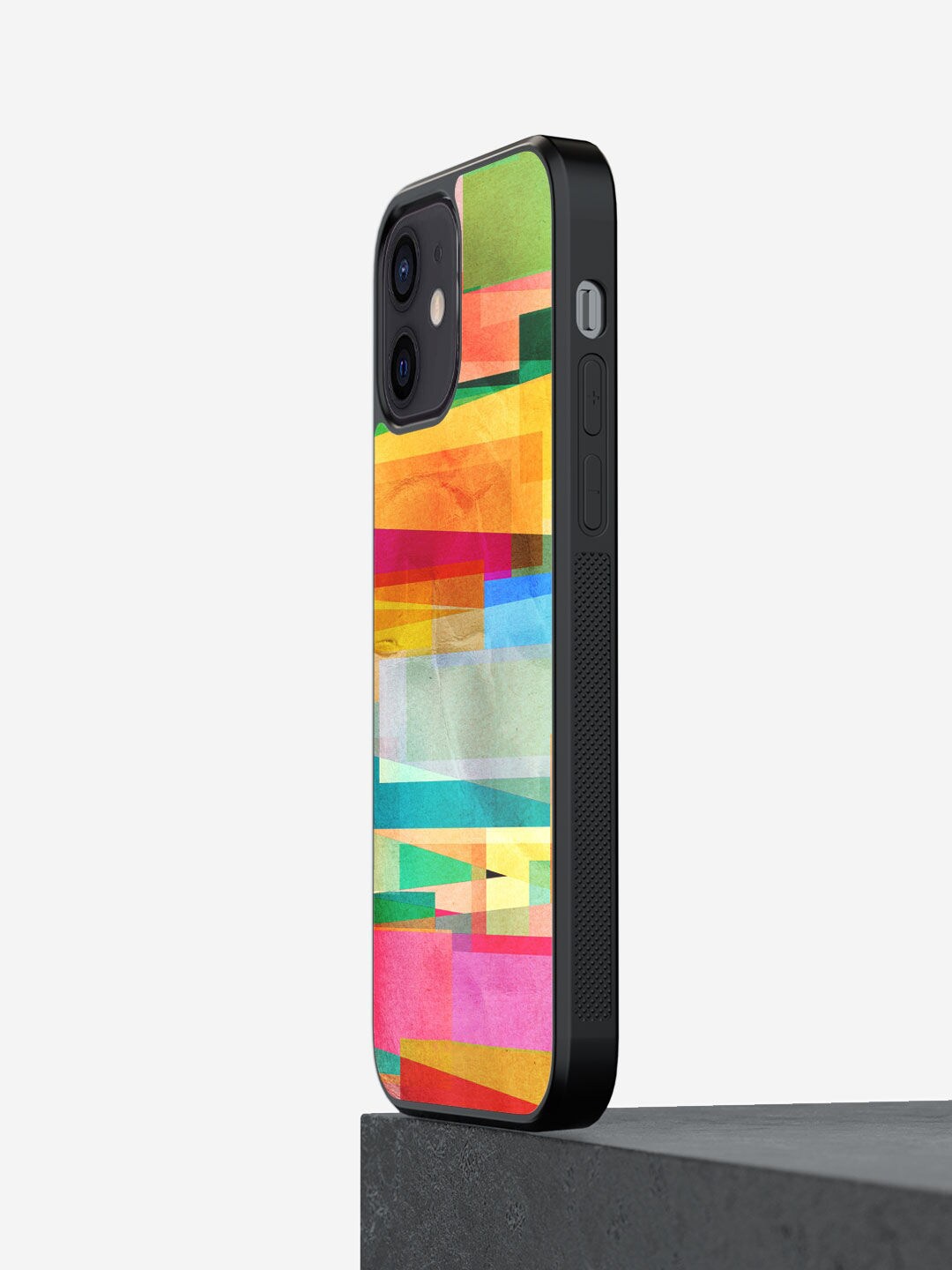 

macmerise Pink & Orange Abstract Fusion Design iPhone 12 Back Case