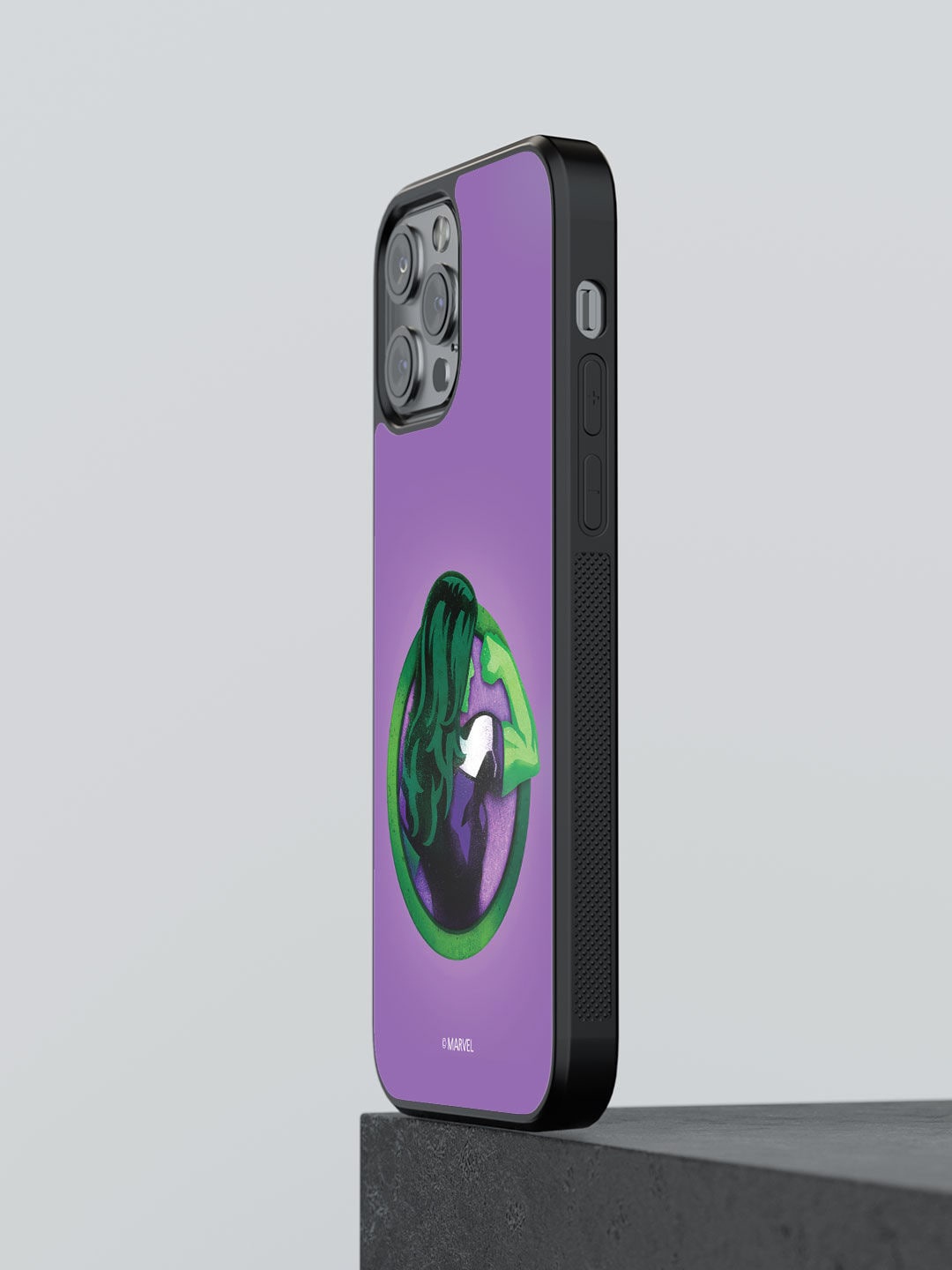 

macmerise Green & Purple Printed She Hulk iPhone 13 Pro Phone Back Case