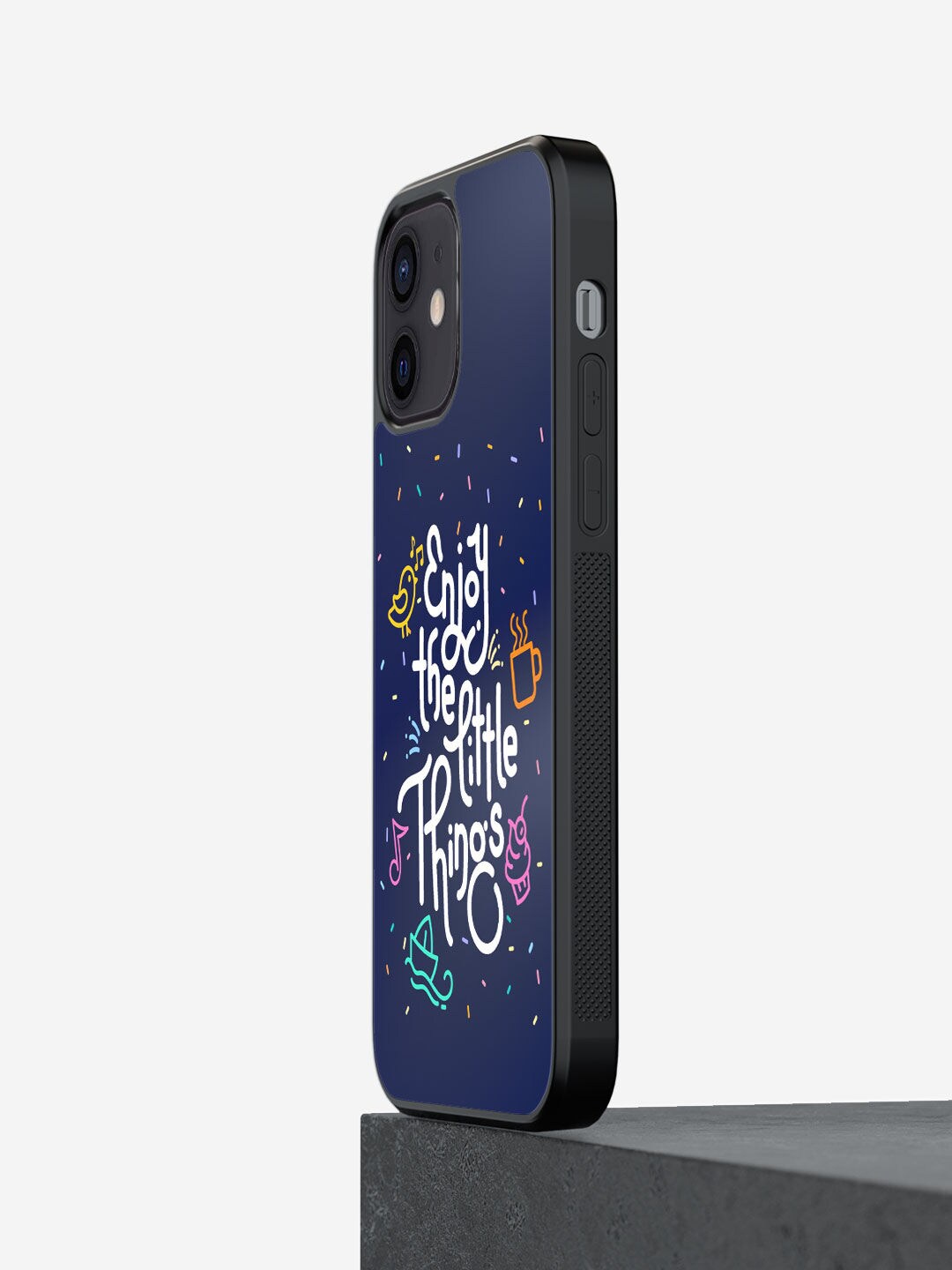 

macmerise Blue Printed iPhone 12 Phone Bumper Back Case