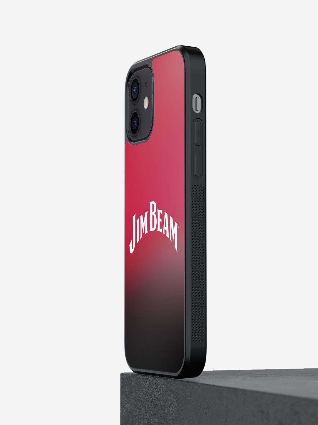 

macmerise Red Printed Jim Beam iPhone 12 Phone Back Case