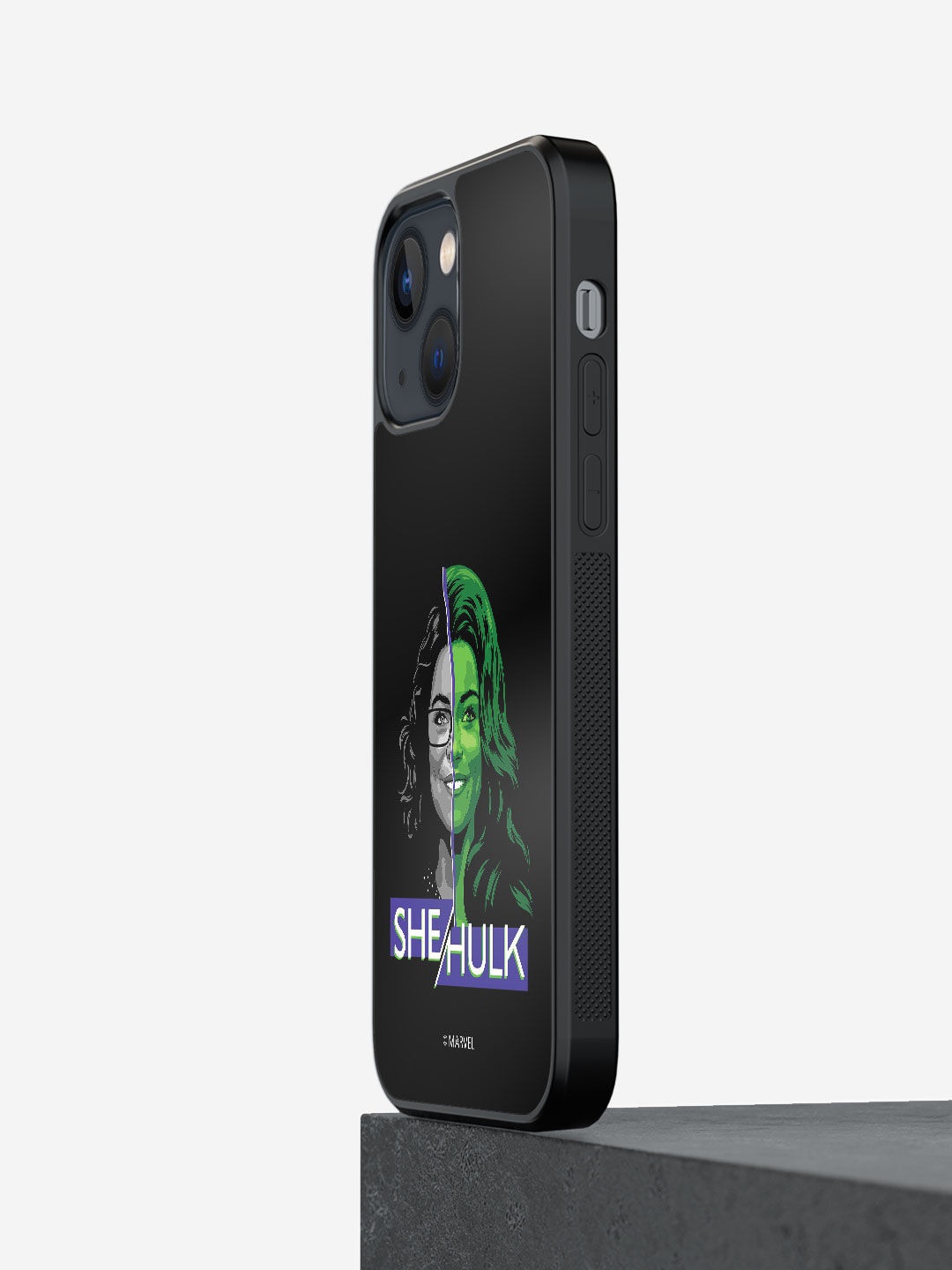 

Macmerise Black & Green She-Hulk Face Reveal Printed Iphone 13 Mini Phone Case