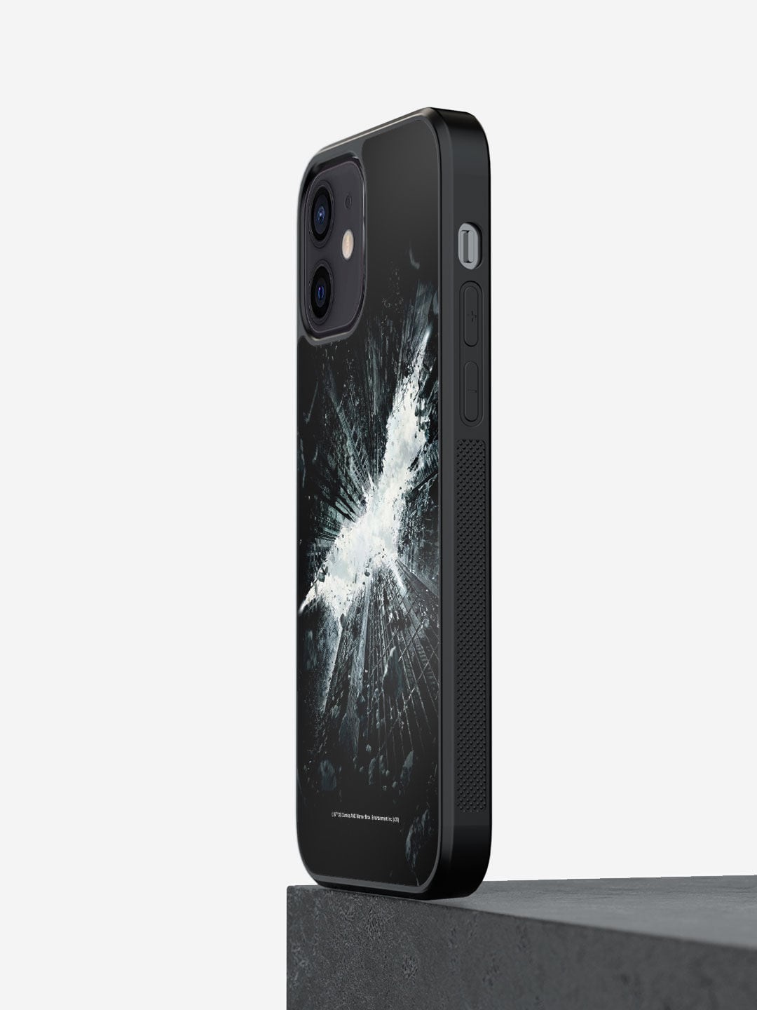 

macmerise Black Printed God of Gotham Design iPhone 12 Bumper Phone Back Case Mobile Accessories