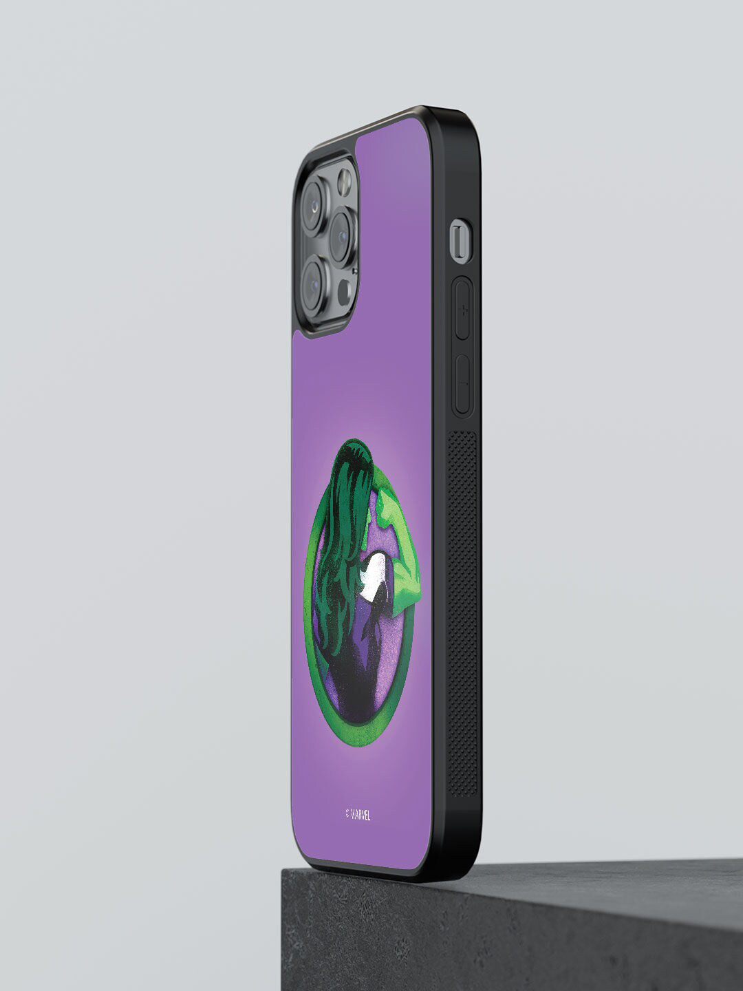 

macmerise Purple & Green She Hulk Flex Design iPhone 12 Pro Max Bumper Back Case